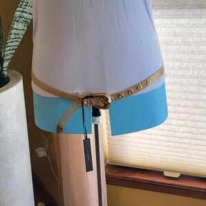 B-Low The Belt NWT Women's Gold Chain Link Belt Size S.